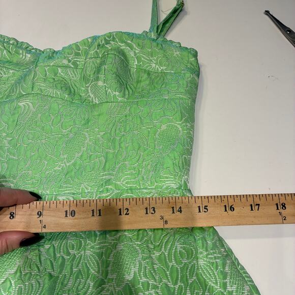 NEW AMANDA UPRICHARD Giacini Romper In Keylime Sz Medium - Picture 7 of 9